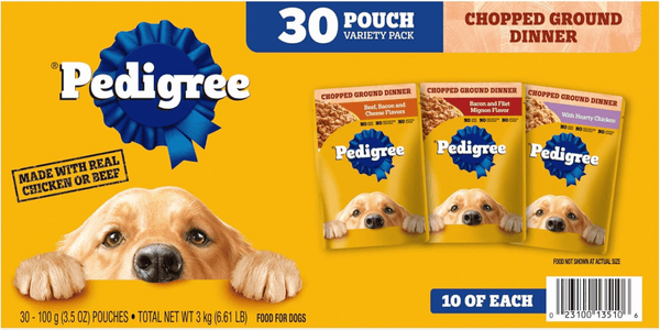 Pedigree Chopped Ground Dinner Small Breed Wet Dog Food